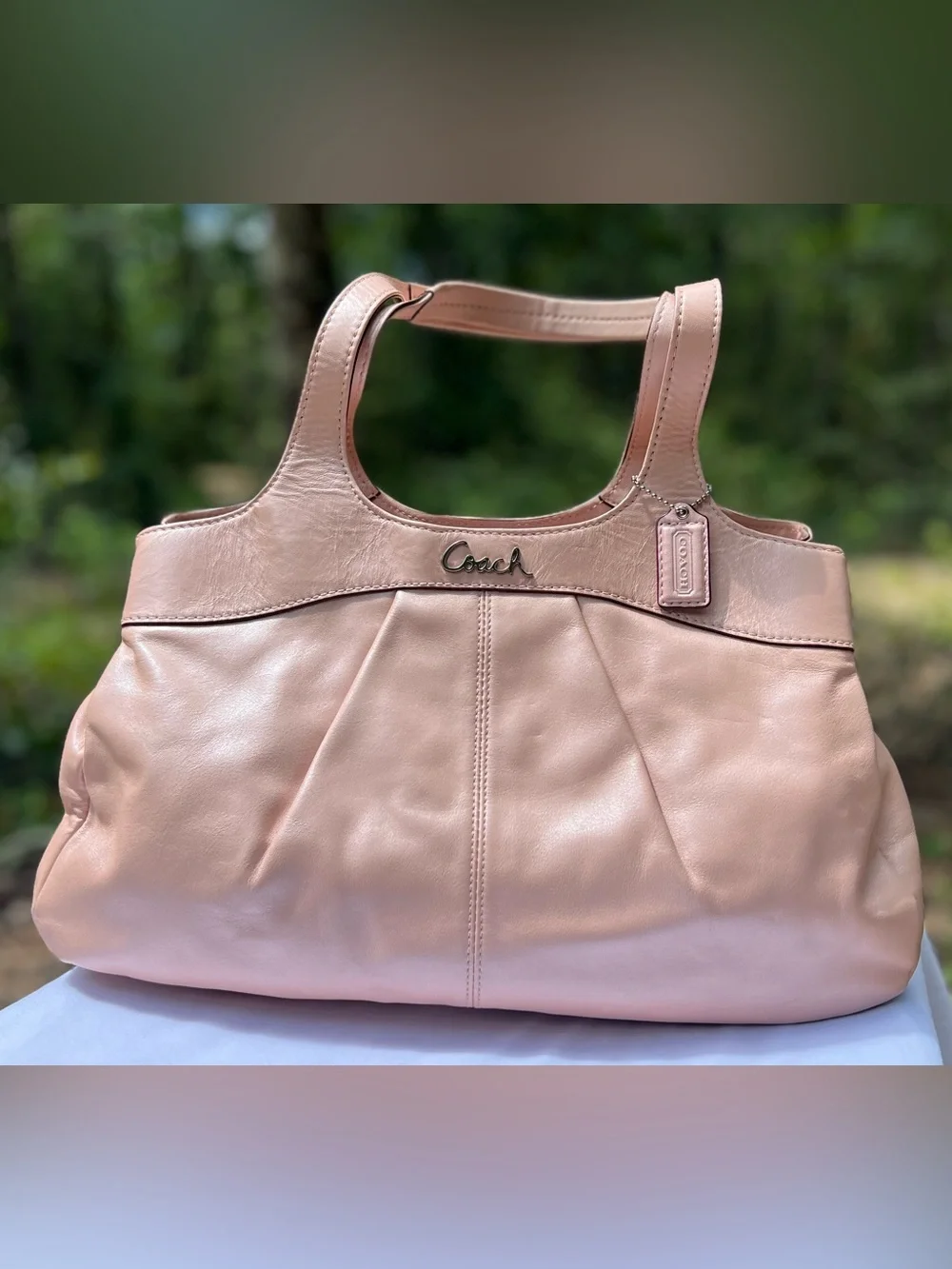 Coach Rare Y2K Blush Pink Leather Shoulder Tote